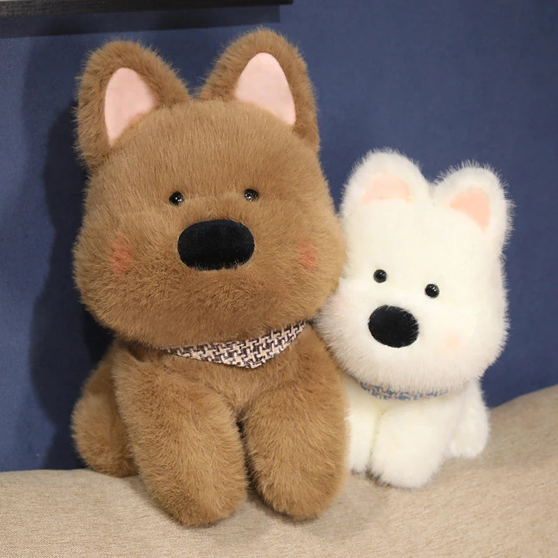 1Pc 25/35/45CM Cute Plush West Highland Dog Plush Toy White Terrier Dolls Stuffed Soft Dog Pillow Kawaii Toy for Birthday Xmas