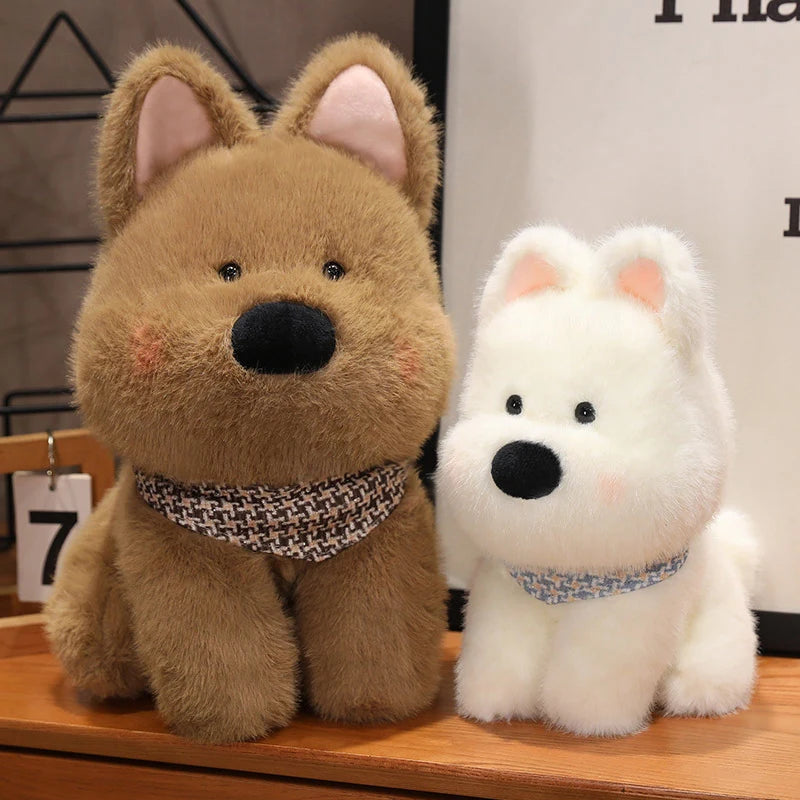 1Pc 25/35/45CM Cute Plush West Highland Dog Plush Toy White Terrier Dolls Stuffed Soft Dog Pillow Kawaii Toy for Birthday Xmas