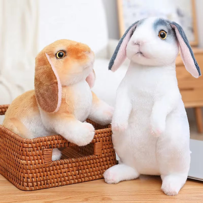 Huge Mini Simulated Animal Dog Rabbit Toys Cute Animal Soft Simulation Doll Easter Birthday Gift Kids Toy Bedroom Decor