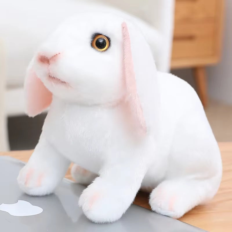 Huge Mini Simulated Animal Dog Rabbit Toys Cute Animal Soft Simulation Doll Easter Birthday Gift Kids Toy Bedroom Decor