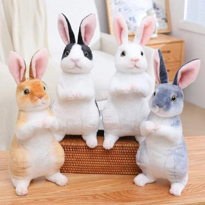 Huge Mini Simulated Animal Dog Rabbit Toys Cute Animal Soft Simulation Doll Easter Birthday Gift Kids Toy Bedroom Decor